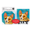 Chihuahua (Red) Absorbent Stone Coaster 1-pack with Easel