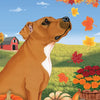 Pit Bull, Tan Garden Flag (Fall)