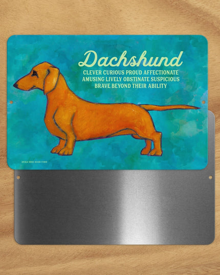 Dachshund (Red Side View) -UD Metal Sign