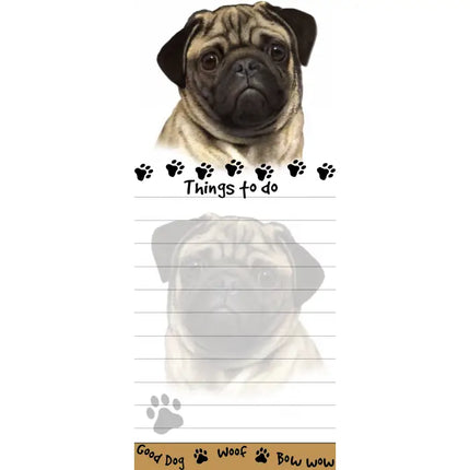 Pug Magnetic List Pad