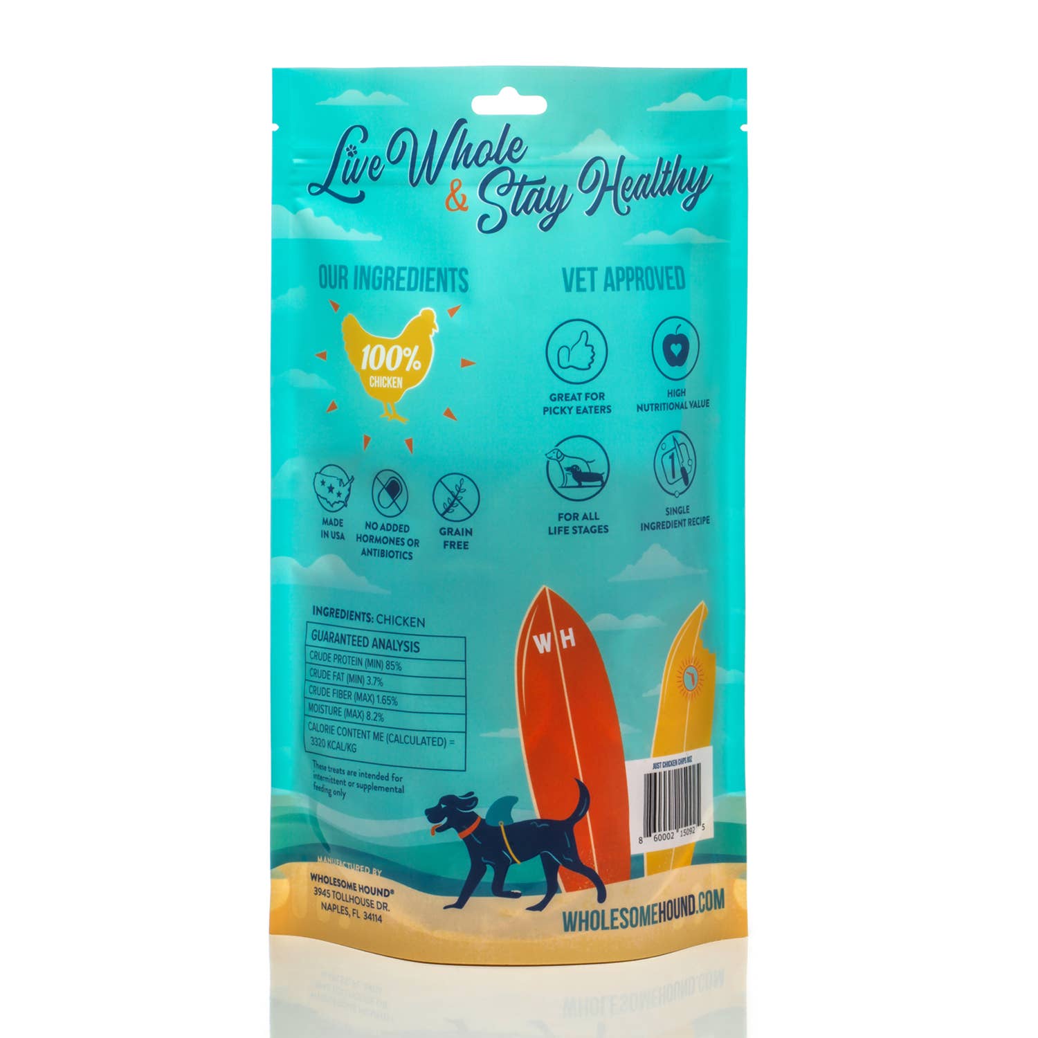 Single-ingredient  Just Chicken Chips - 3oz