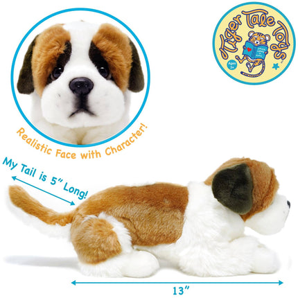 Plush Saint Bernard Bernadette The Saint Bernard Stuffed Animal Plush