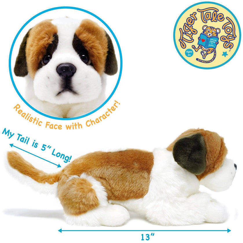 Plush Saint Bernard Bernadette The Saint Bernard Stuffed Animal Plush