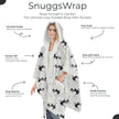 Shih Tzu Snugg Wraps with Hoodie – Ultra Soft Sherpa Fleece Wrap for Pet Lovers