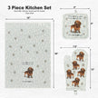 Dachshund Red, oven mitt set
