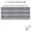 Cool Mesh Dog Harness & Lead - Frog Polka Dot
