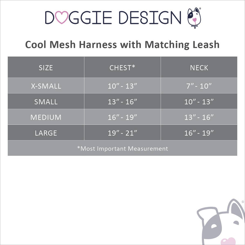 Cool Mesh Dog Harness - Surfboards & Palms