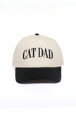 CAT DAD Embroidery 5 Panel Two Tone Cap