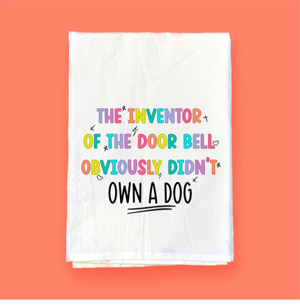 Inventor of the Door Bell | Flour Sack Towel