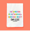 Inventor of the Door Bell | Flour Sack Towel