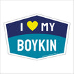 I Love My Boykin Hexagon Shaped Magnet