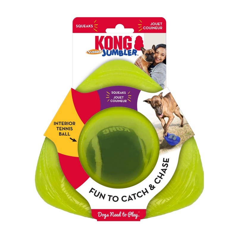 KONG Jumble Flinger Dog Enrichment Toy Assorted Medium/Large