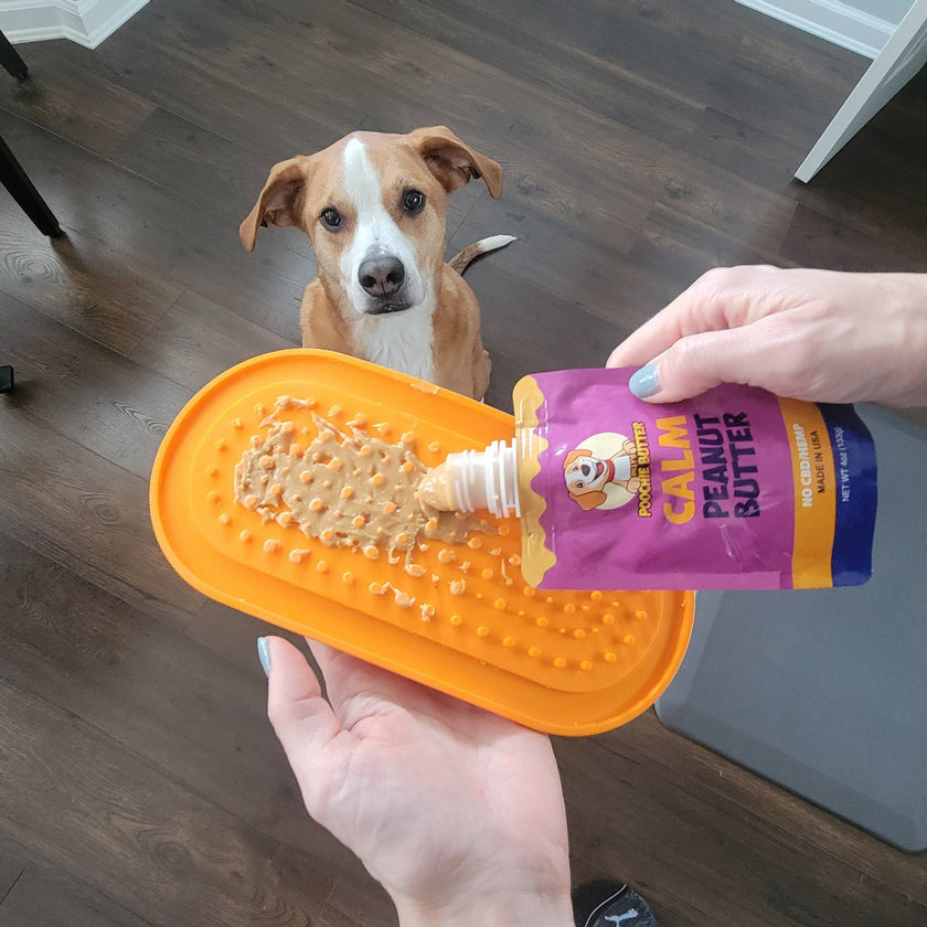 4oz Dog Calming Butter + Oval Lick Mat