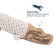 Dog Toy Crocodile Natural Leather Crunch Rope Toy