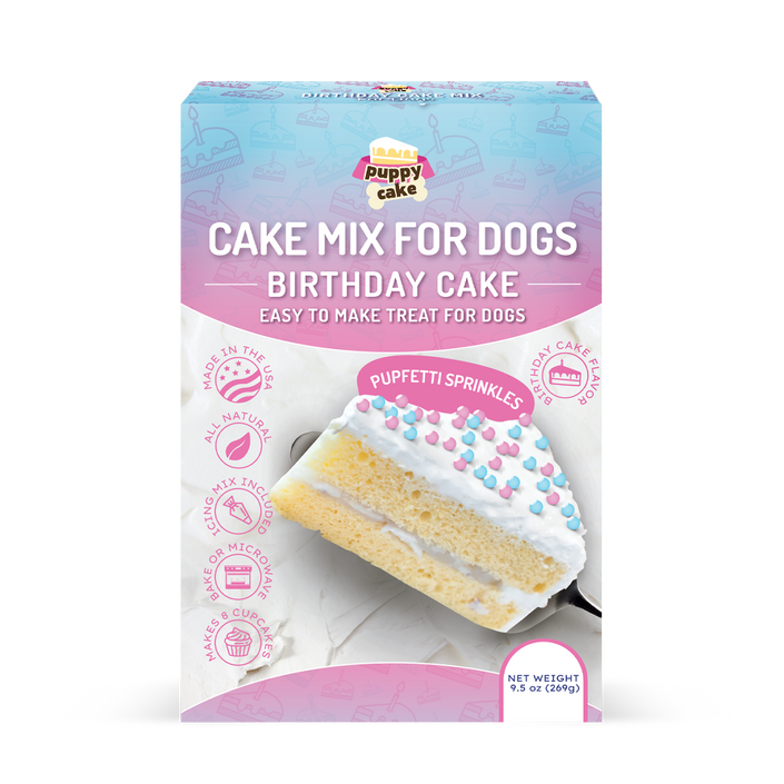Puppy Cake Mixes with Icing
