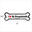 Sheepadoodle Bone Magnet