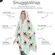 Australian Shepherd Snugg Wraps with Hoodie – Ultra Soft Sherpa Fleece Wrap for Pet Lovers