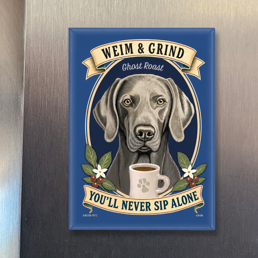 Weimaraner Dog Refrigerator Magnets