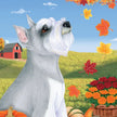 Schnauzer (Fall) Garden Flag