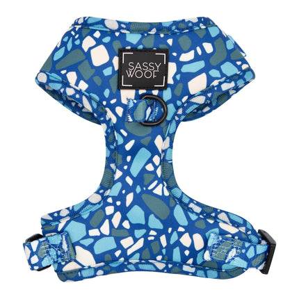 Adjustable Dog Harness - Santorini Blue X-Large