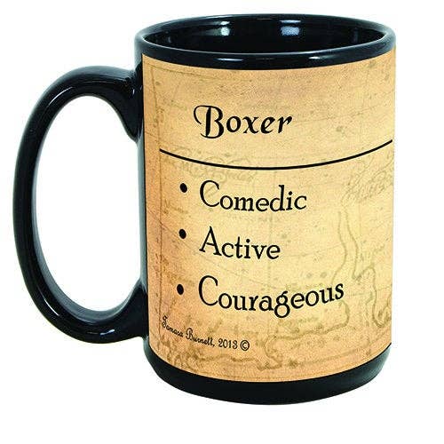 Boxer White Cropped Mug Coffee Cup