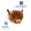 Highland Cow 2-in-1 Fetch Ball Dog Toy