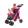 Double Decker Pet Bus, Foldable Two Dog-Cat Stroller