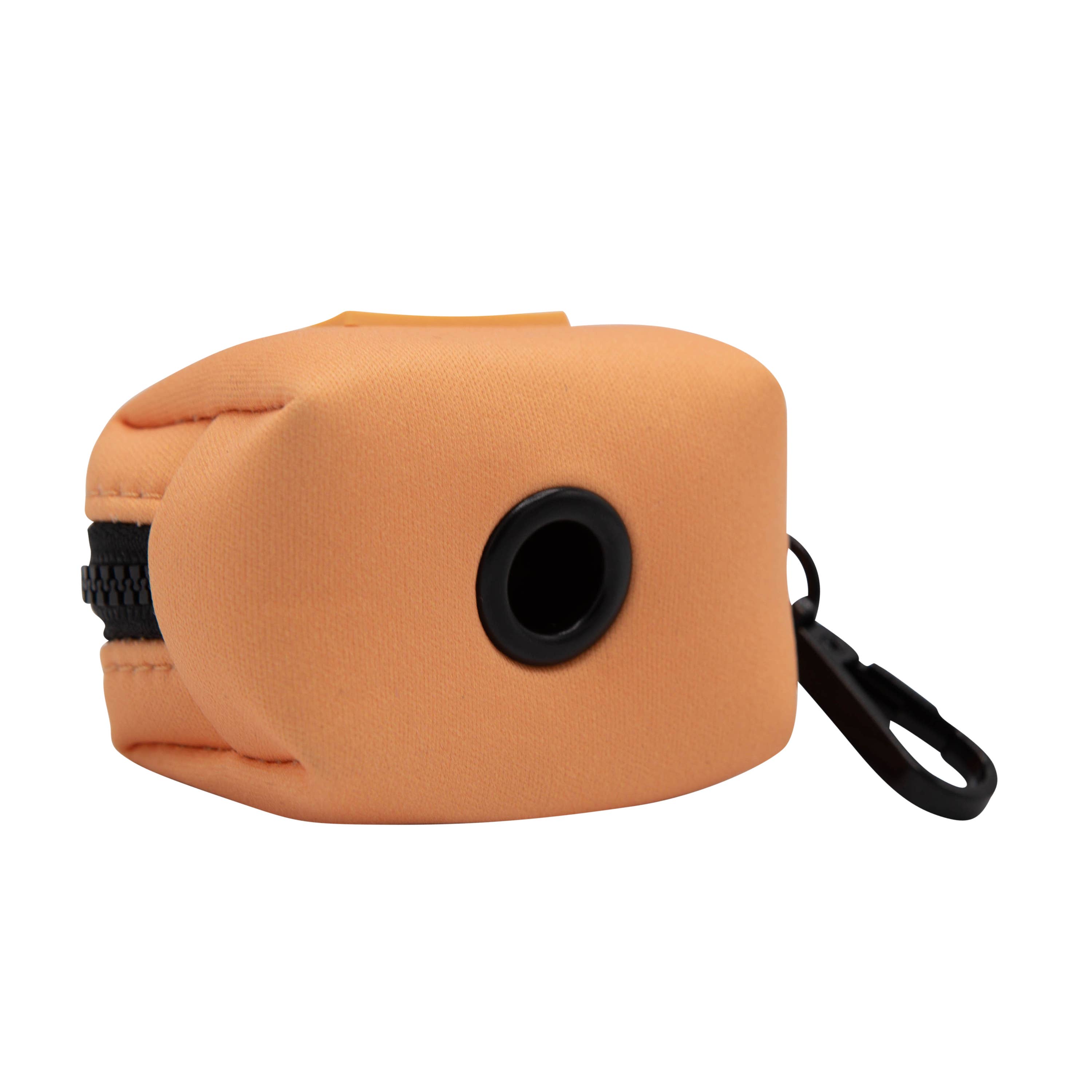 Dog Waste Bag Holder Orange With Clasp