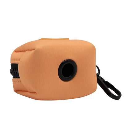 Dog Waste Bag Holder Orange With Clasp