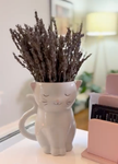 Sweetie Cat Planter Features: Planter contains a drainage hole Material: Ceramic Packaging: Color Box