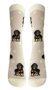 Black Dachshund   - Unisex - Fun Novelty Dog Socks