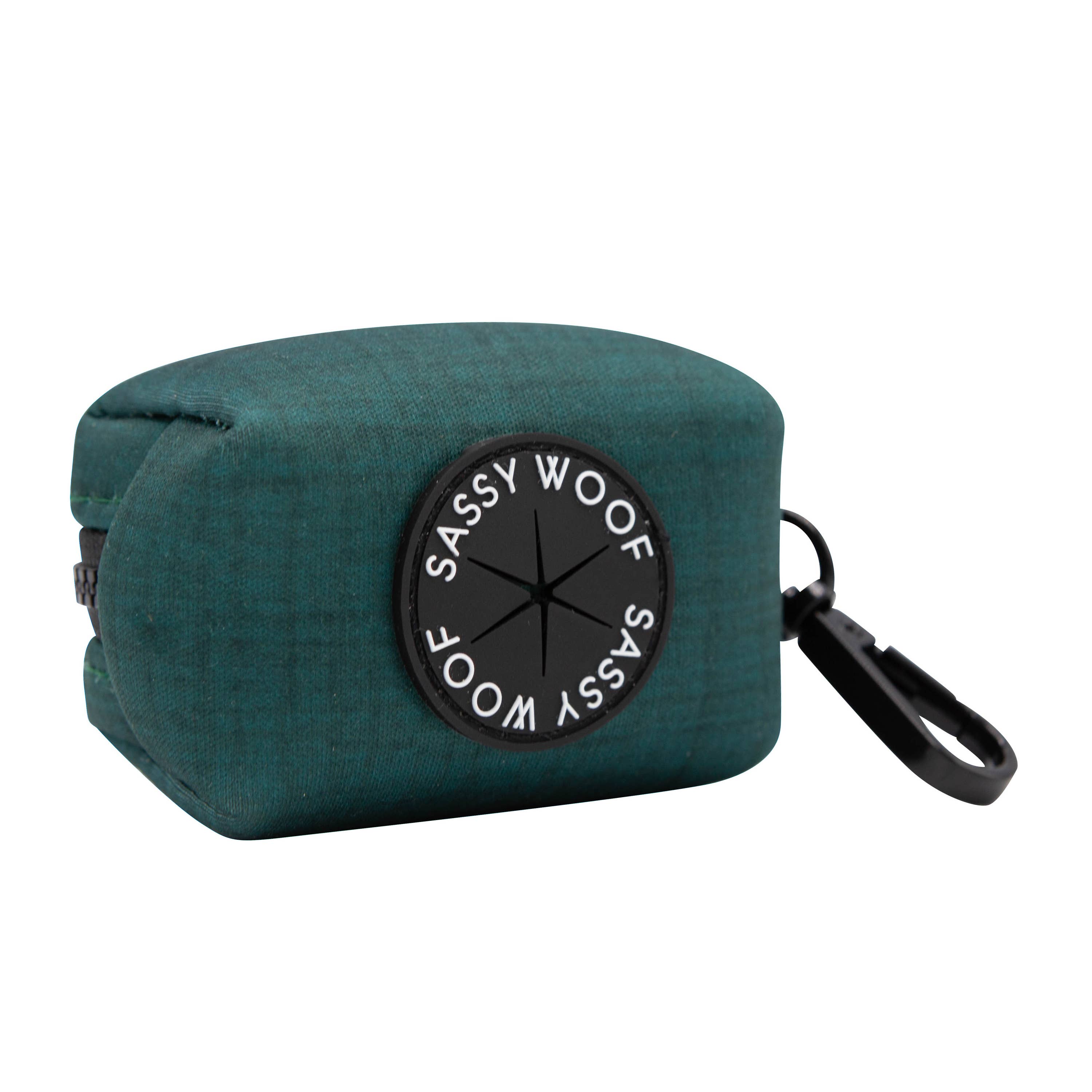Dog Waste Bag Holder Forest Green With Clasp