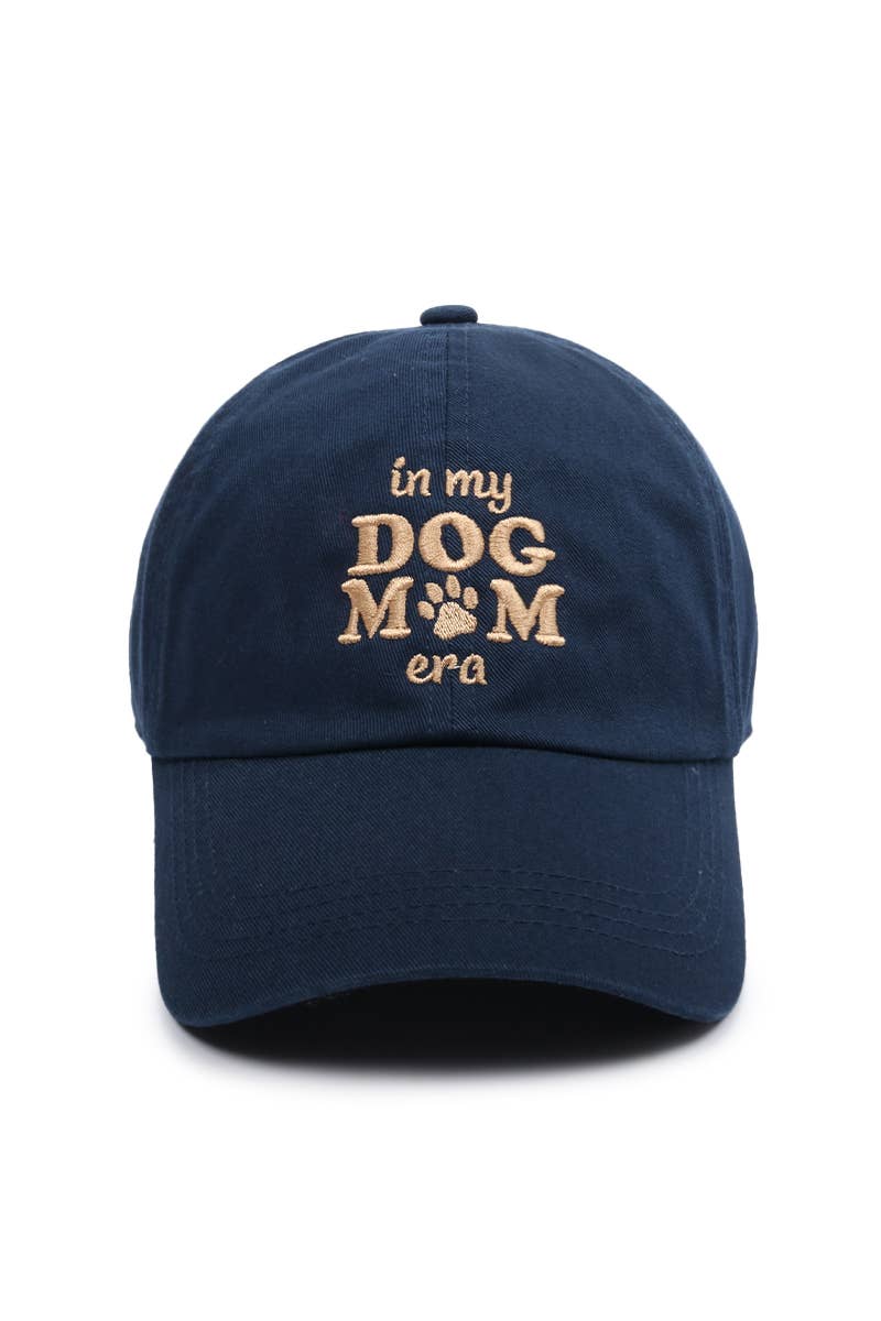 In My Dog Mom Era Embroidered Baseball Cap