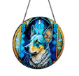 Blue Heeler Acrylic Suncatcher with Chain