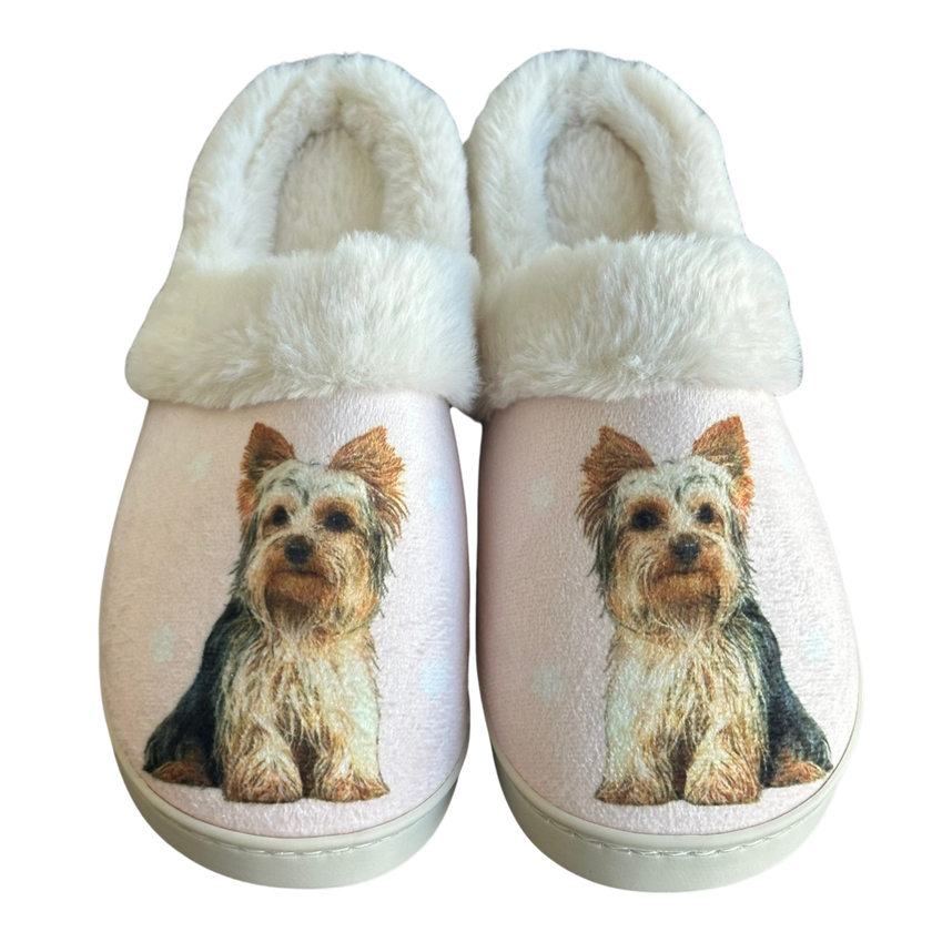 Yorkie Dog Pet Lovers Comfy Snuggs Slippers