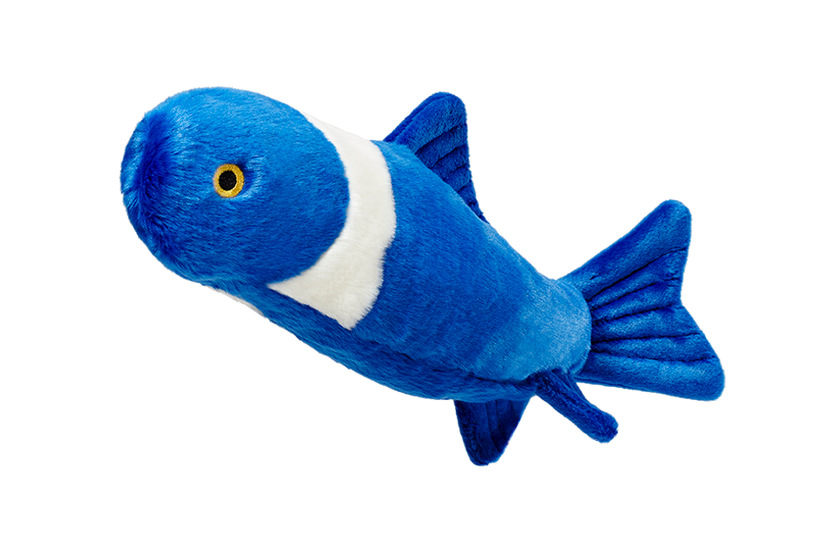 Dog Toy Gil Koi Blue Ultra-Plush Tuff Dog Toy