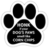 Show off your love for your favorite furry friend with our Honk If Your Dog's Paws Smell Like Corn Chips Paw Magnet! Perfect for your car trunk or any magnetic surface, this adorable paw-shaped magnet features a vibrant image of your favorite dog or cat breed saying. Made from durable, weather-resistant materials, it’s designed to withstand the elements while adding a touch of personality to your vehicle or home.