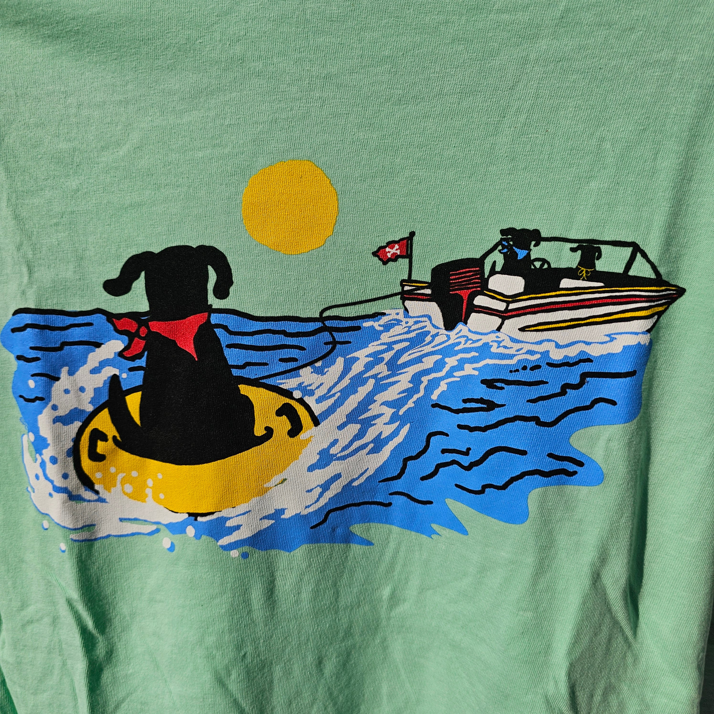 Tubin' Dog Salty Paws Tee Shirt