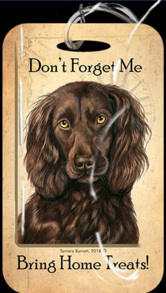 Travel in Style with Our Boykin Spaniel Brown Luggage Tag