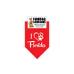 I Love Florida Dog Bandanas