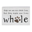 Dogs Whole Lives Block Sign