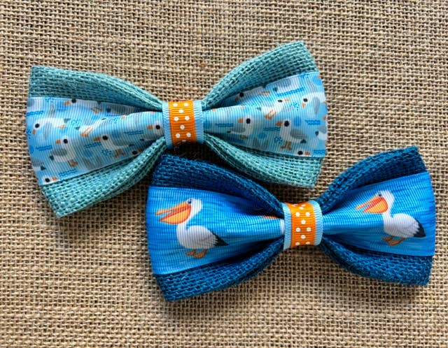 Seagulls & Pelicans Bundle Velcro Collar Bow Tie for Cat and Dogs