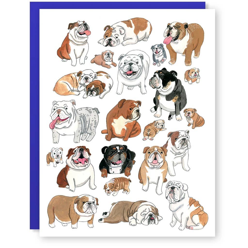 English Bulldog Greeting Card