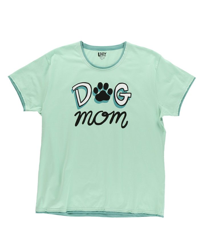 PJ Tee Dog Mom Women's Regular Fit Pajama Shirt