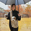 Dog Sling Linen Oatmeal Tan Design