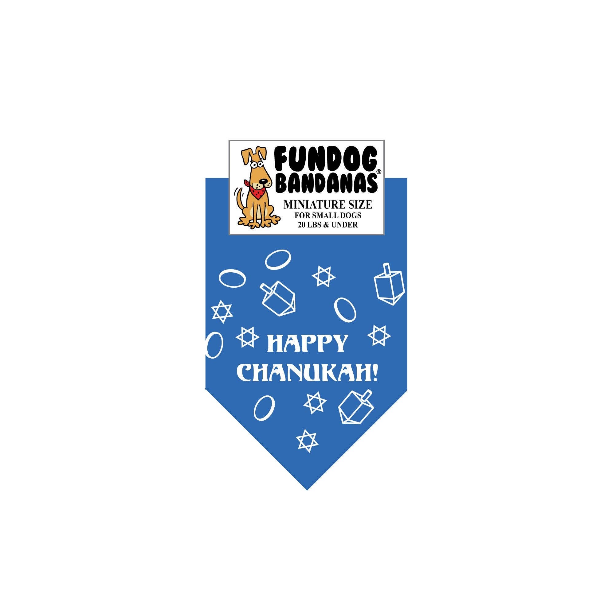 Happy Chanukah Dog Bandanas