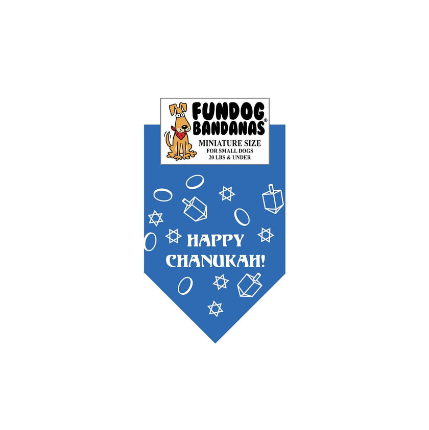 Happy Chanukah Dog Bandanas