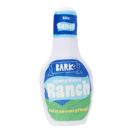 Dog Toy Ranch Bottle BARK Stinky Valley Ranch Plush Dog Toy S/M
