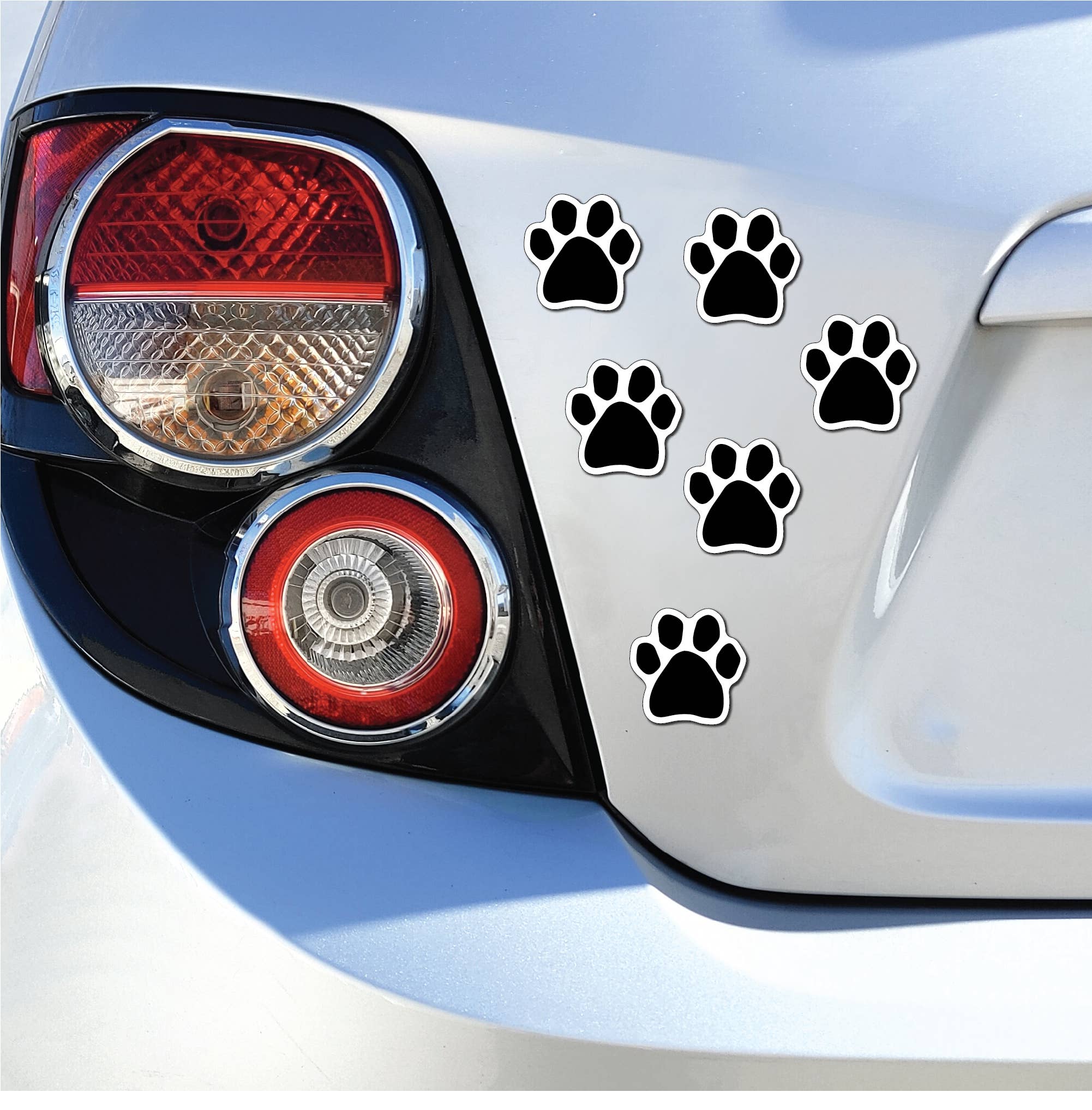 Black Mini Paws Magnets