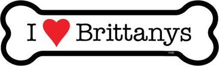I (heart) Brittanys Bone Shaped Magnets